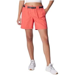 Columbia Sandy River Cargo Gorpcore Hiking Outdoors Shorts in Orange | Large